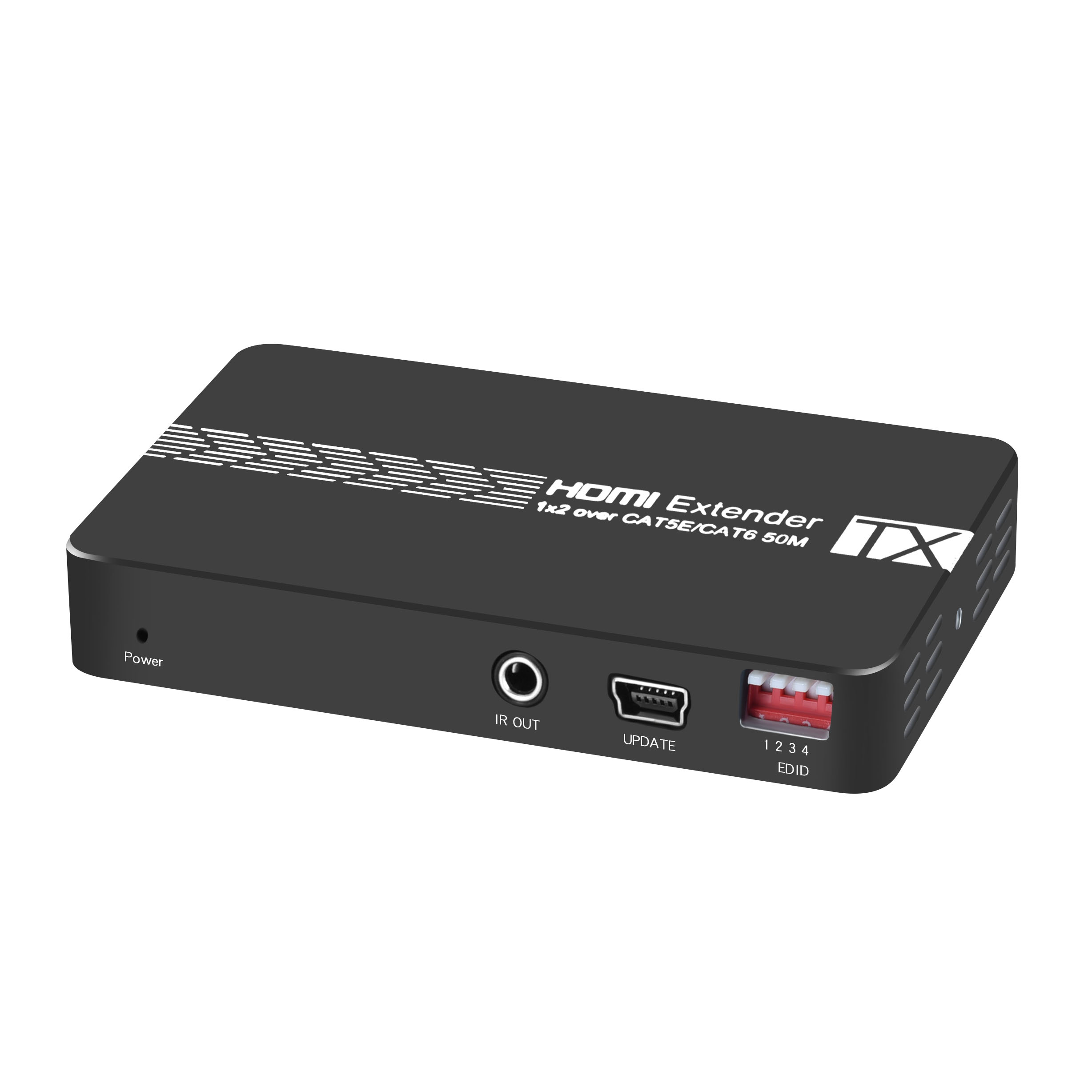 VK-E12 1080P HDMI Splitter 1X2 Over Cat5e/cat6 50m with IR POC