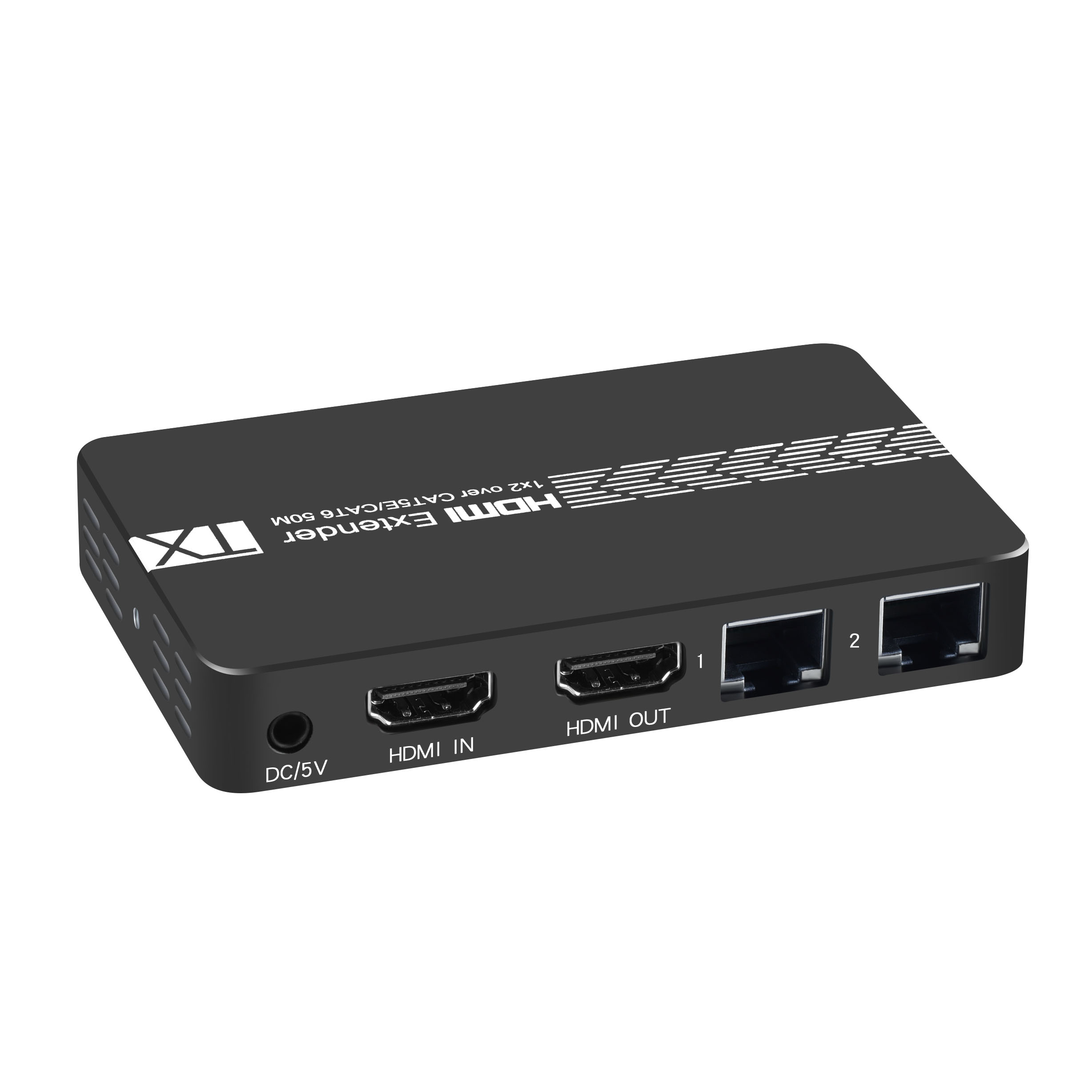 VK-E12 HDMI Splitter 1X2 Over Cat5e/cat6 50m with IR POC Loop out