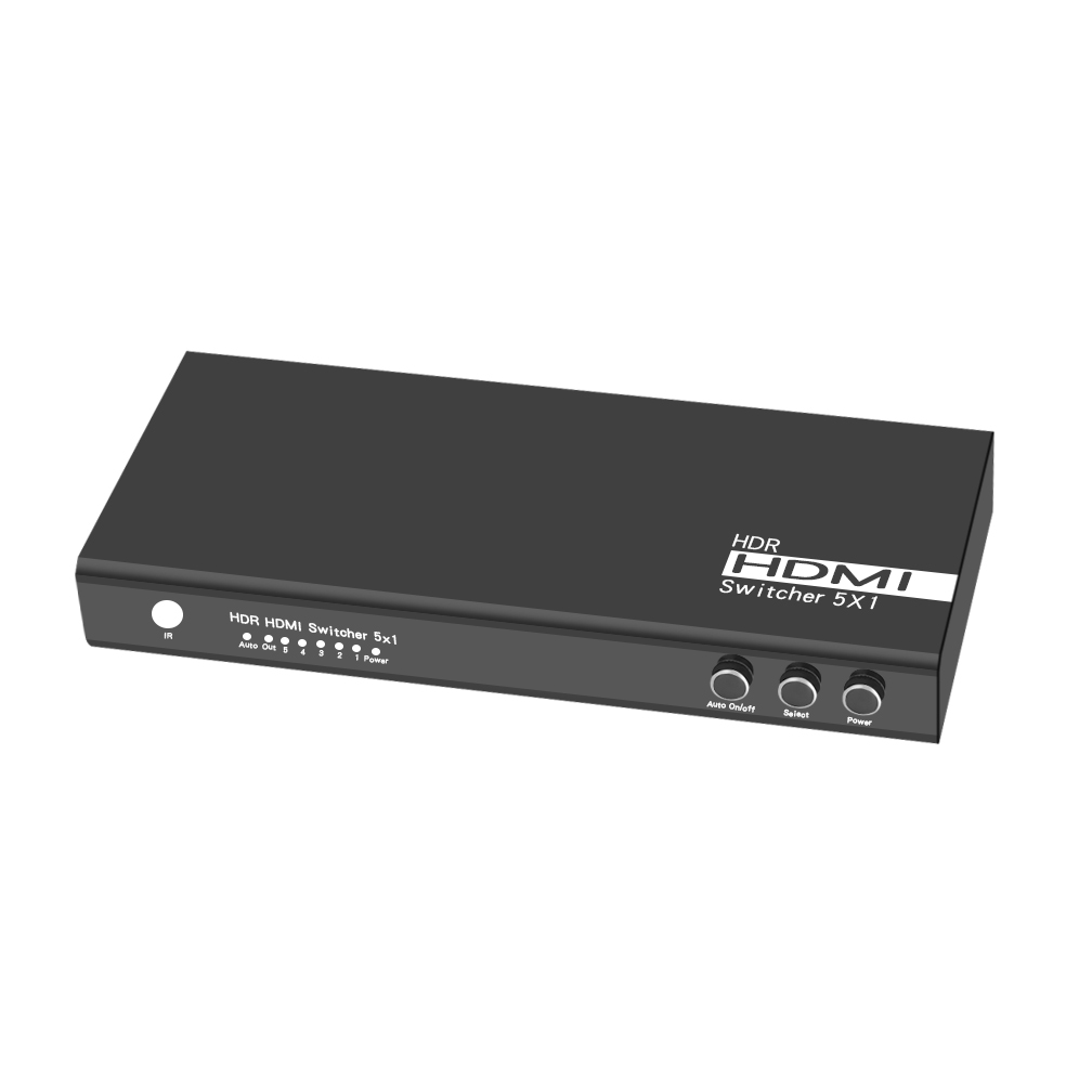 VK-S5 HDR HDMI 2.0 Switch 5x1 with auto on/off