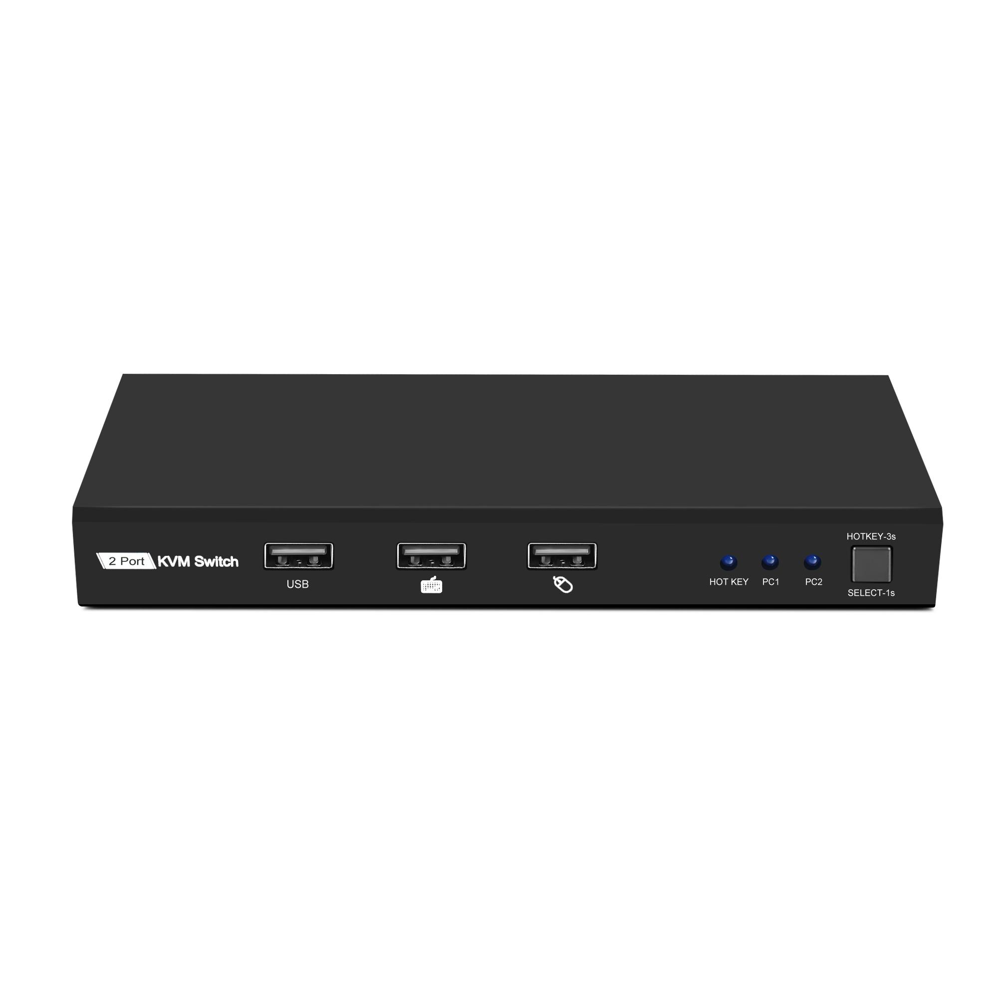 VK-H201T 4K 2X1 HDMI KVM Switch with HOTKEY